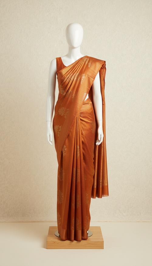 Mysore Crepe Silk Saree - Pastel Green